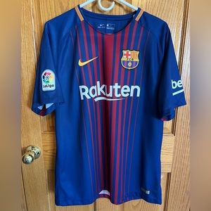 Men’s Large Barcelona Authentic Soccer Jersey